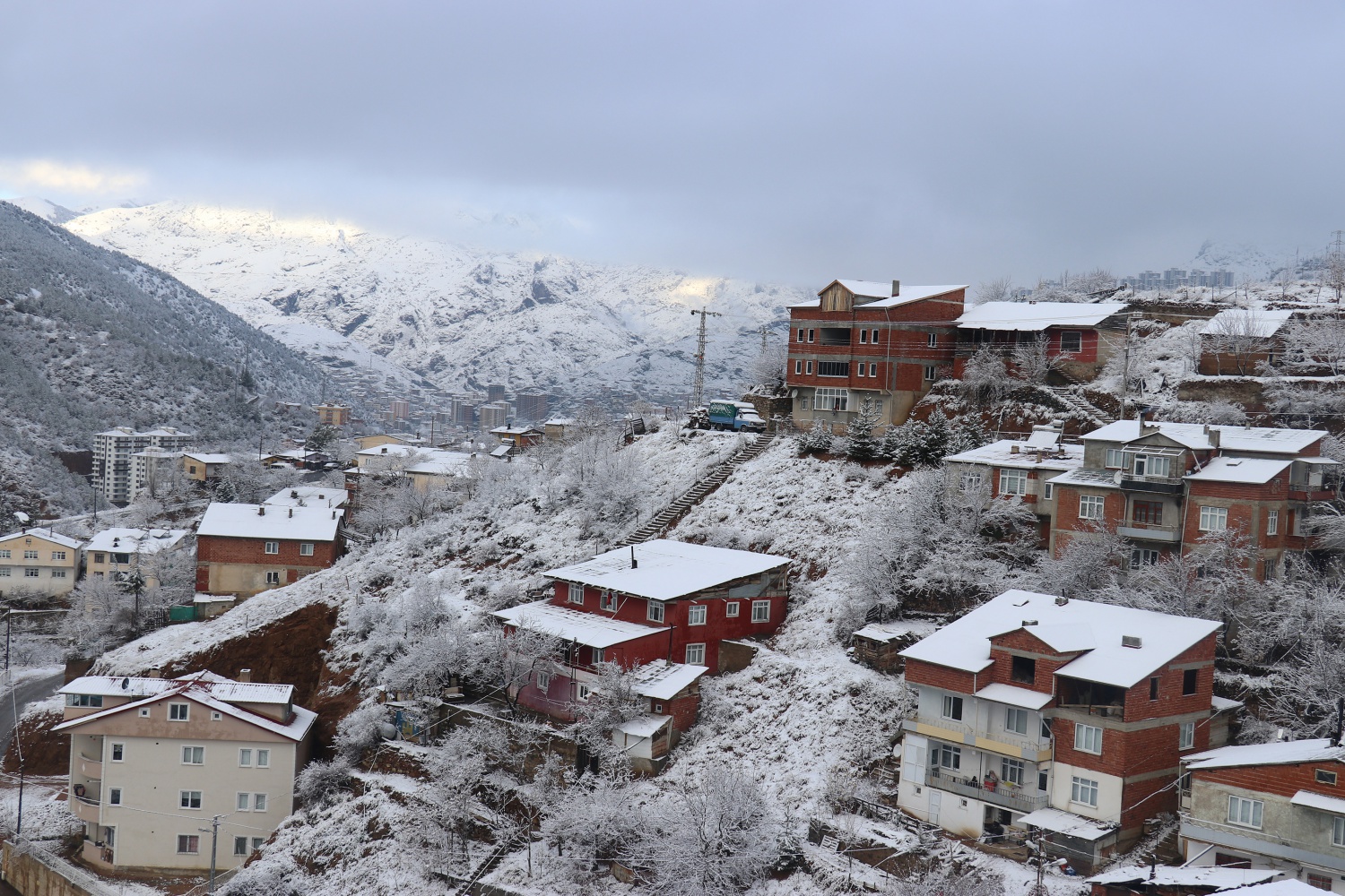 Gümüşhane’de kar yağışı etkili oldu 8