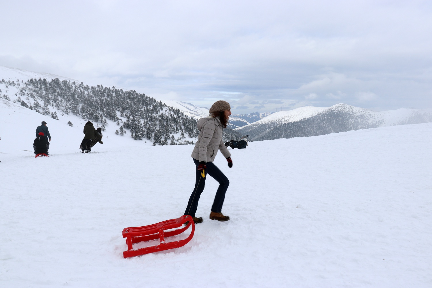 Zigana dağında kar kalınlığı 80 santimetreye ulaştı, kayak sezonu başladı 28
