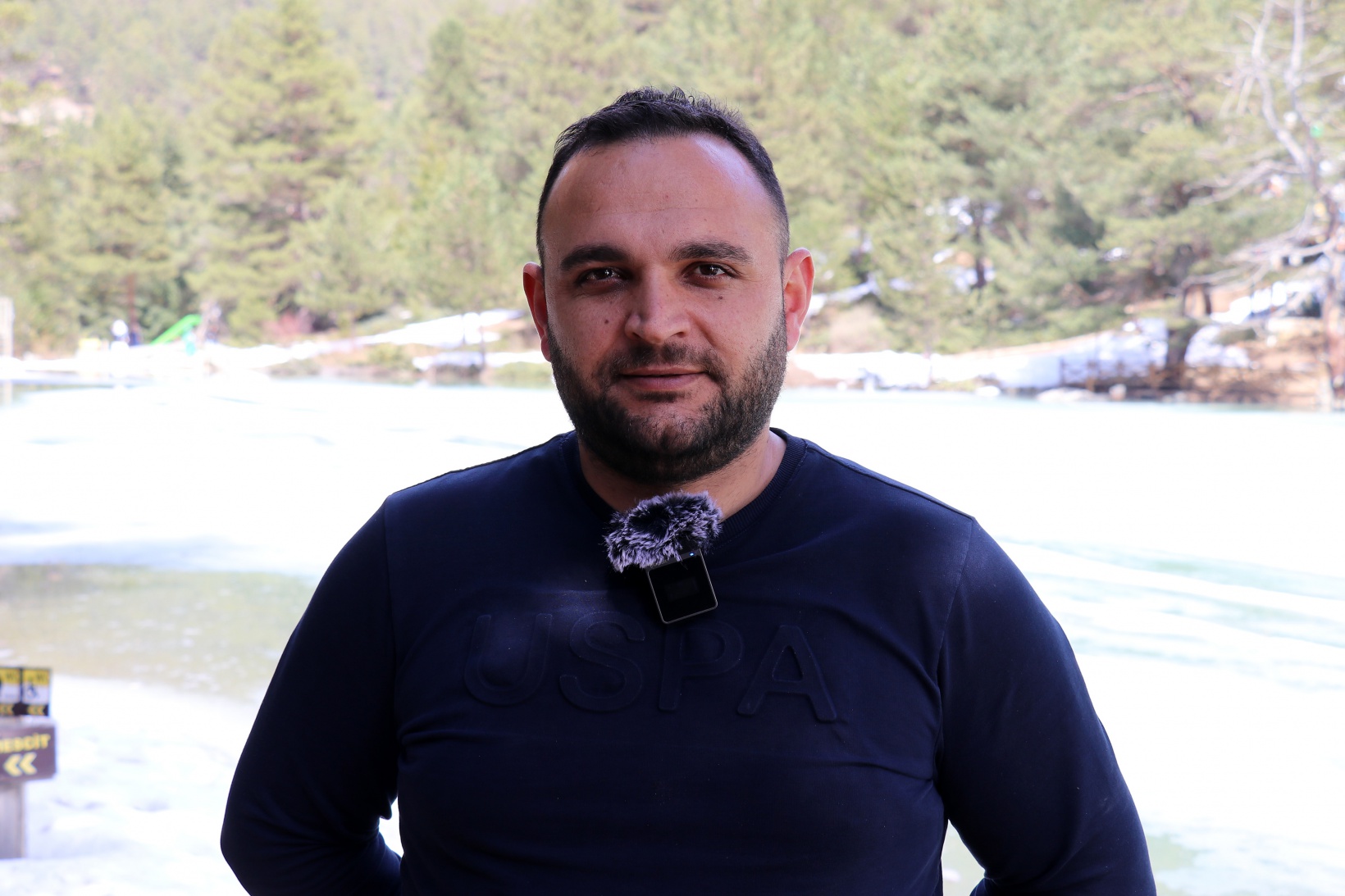 Limni Gölünde yılın son kar manzarası büyüledi 1