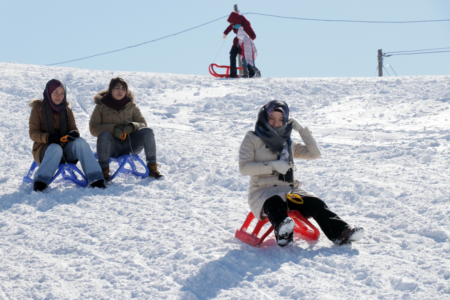 Düştüler, kalktılar yine kaydılar 33