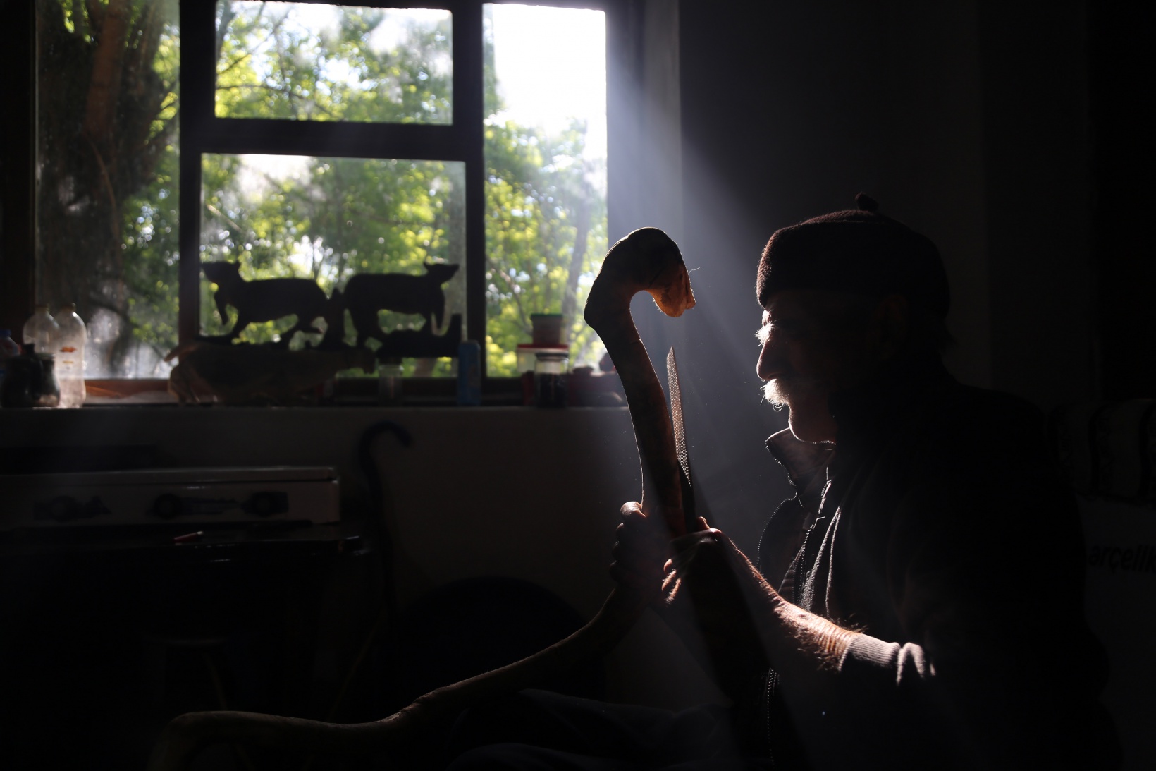 Görmeyen gözleriyle binlerce fidan yetiştirdi 11