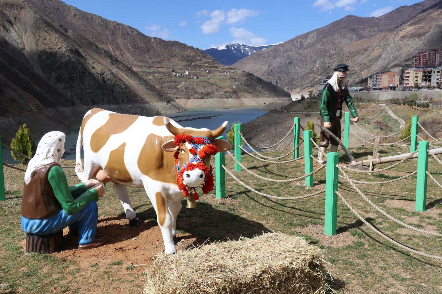Özkürtün’e kadın eli değdi belde rengarenk oldu 14