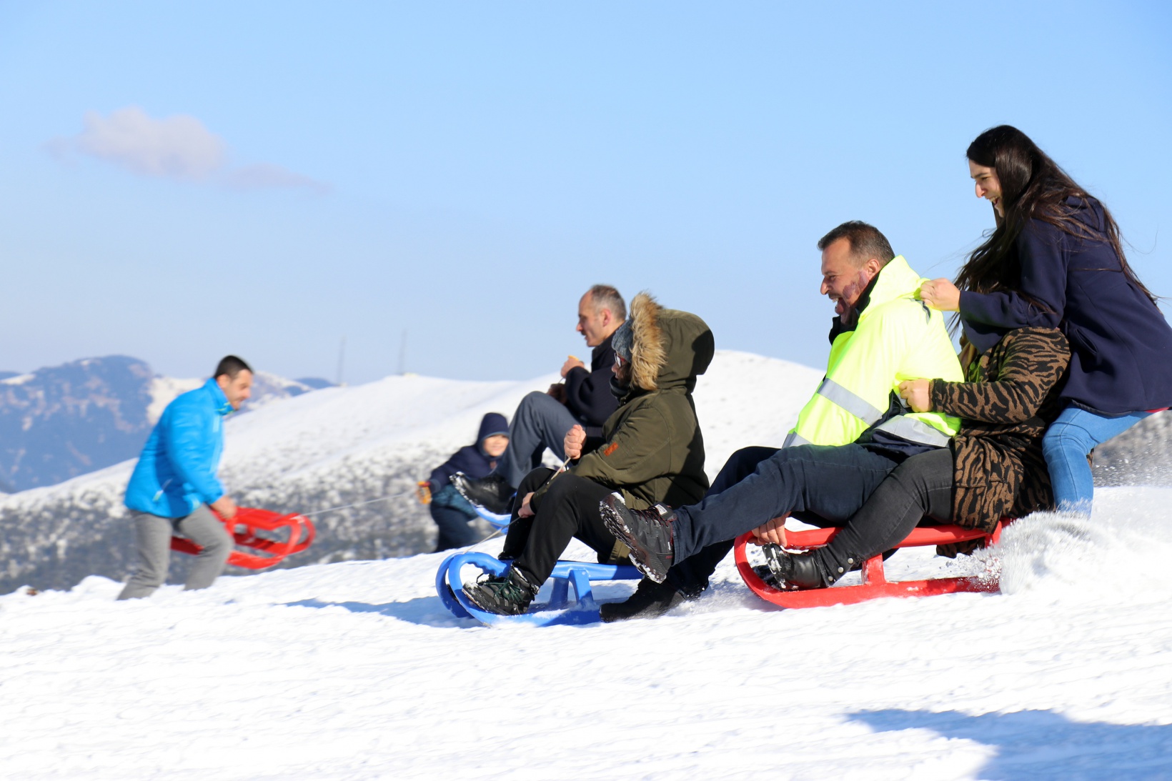 Zigana dağında kızak yoğunluğu 1