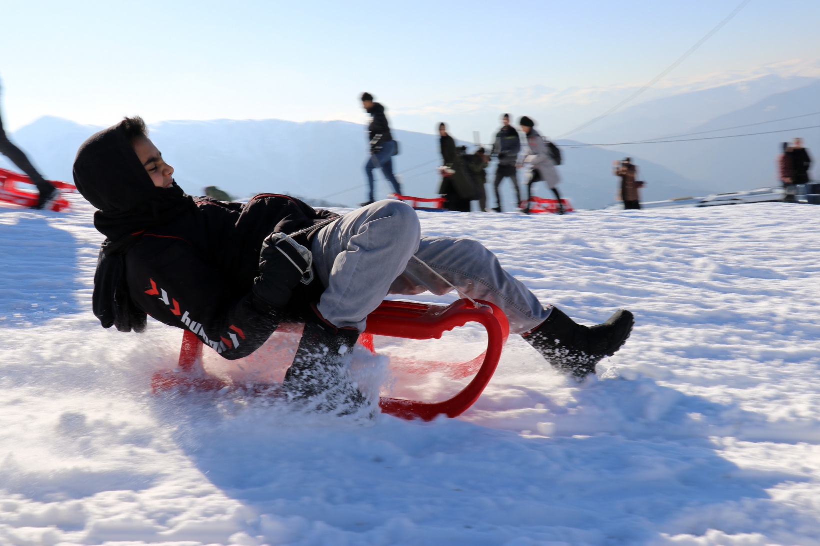 Zigana dağında kızak yoğunluğu 15