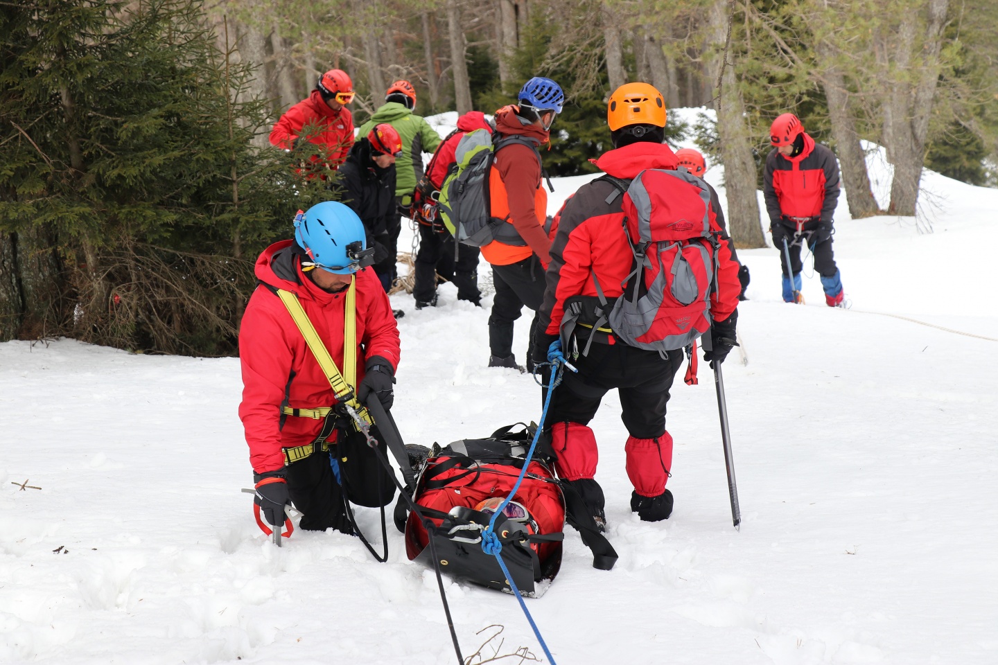 AFAD ekiplerinden Zigana'da nefes kesen tatbikat 63