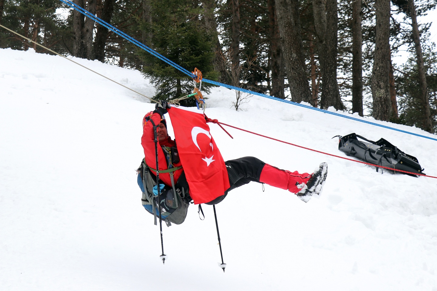 AFAD ekiplerinden Zigana'da nefes kesen tatbikat 49