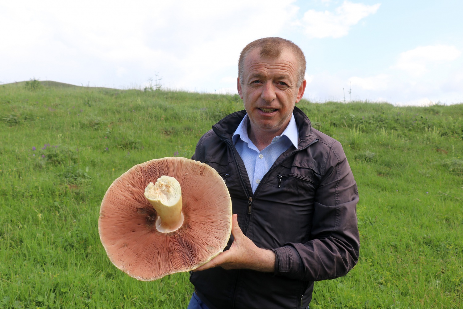 Gümüşhane’de son 25 yılın en büyük kızıl mantarı bulundu 5