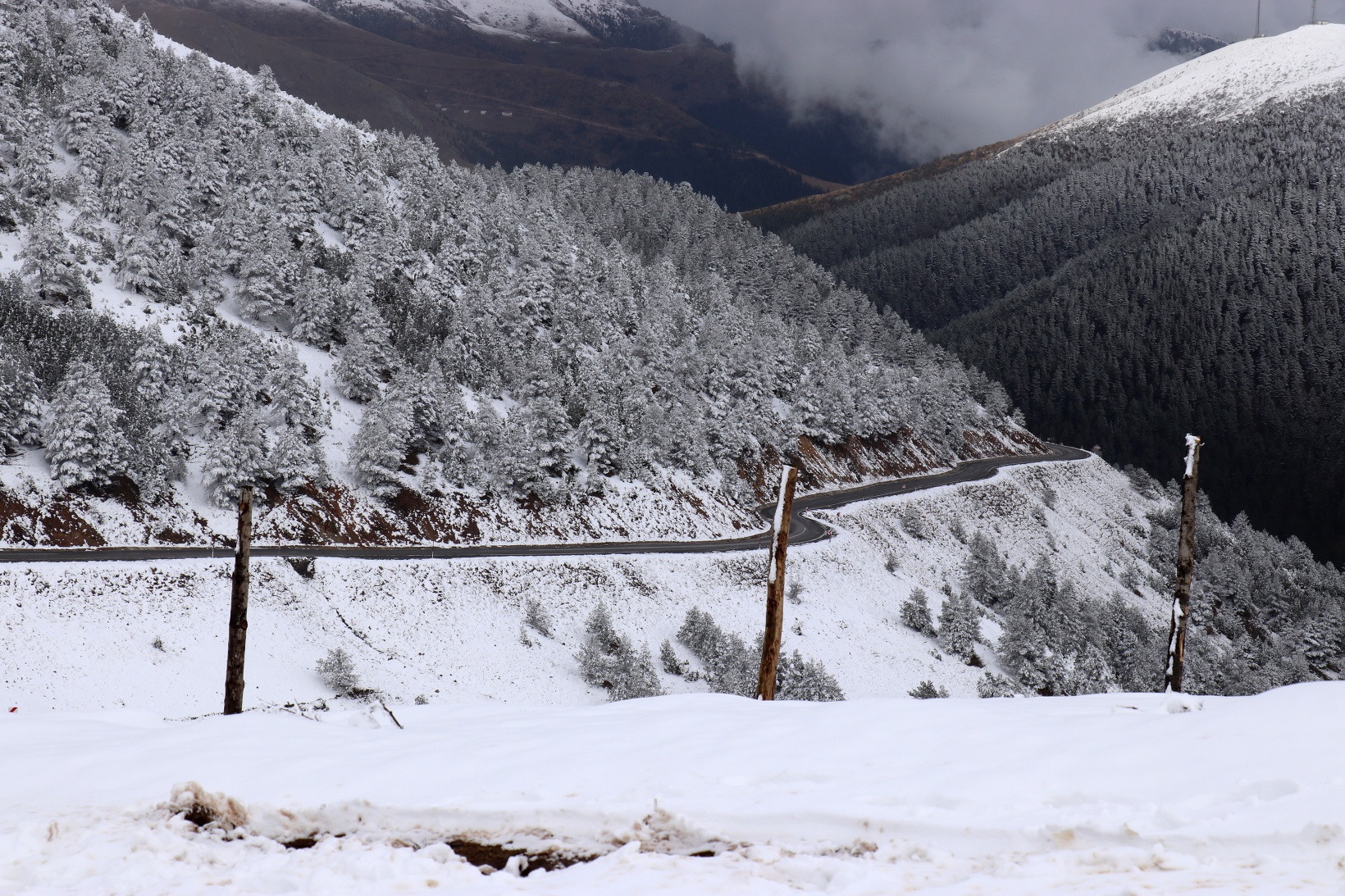 Kar yağışını duyan Zigana Kayak merkezine akın etti 10