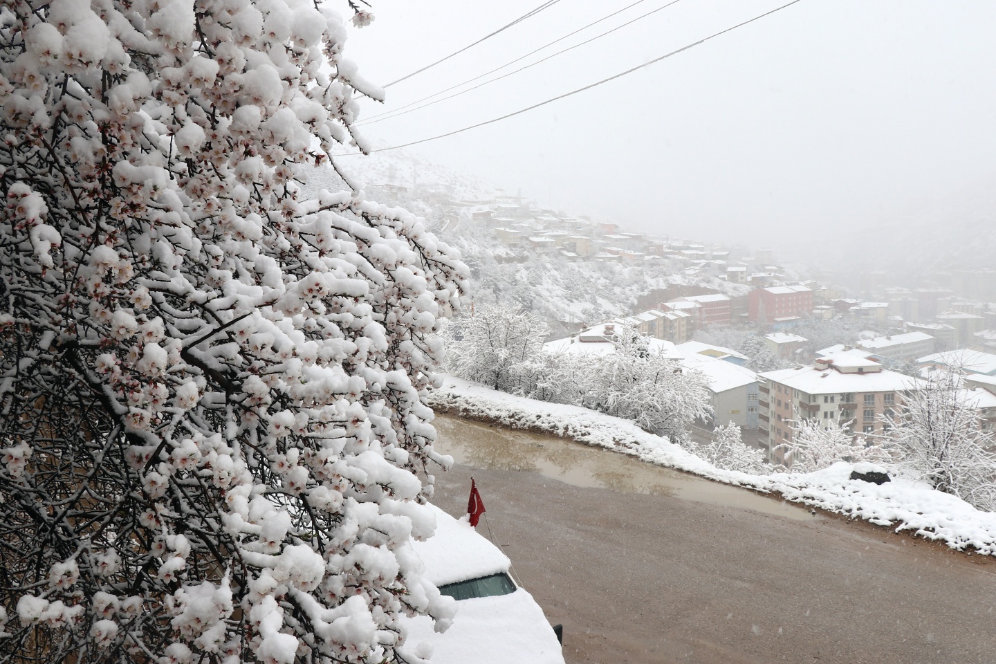 Gümüşhane’ye Nisan ayında beyaz sürpriz 15
