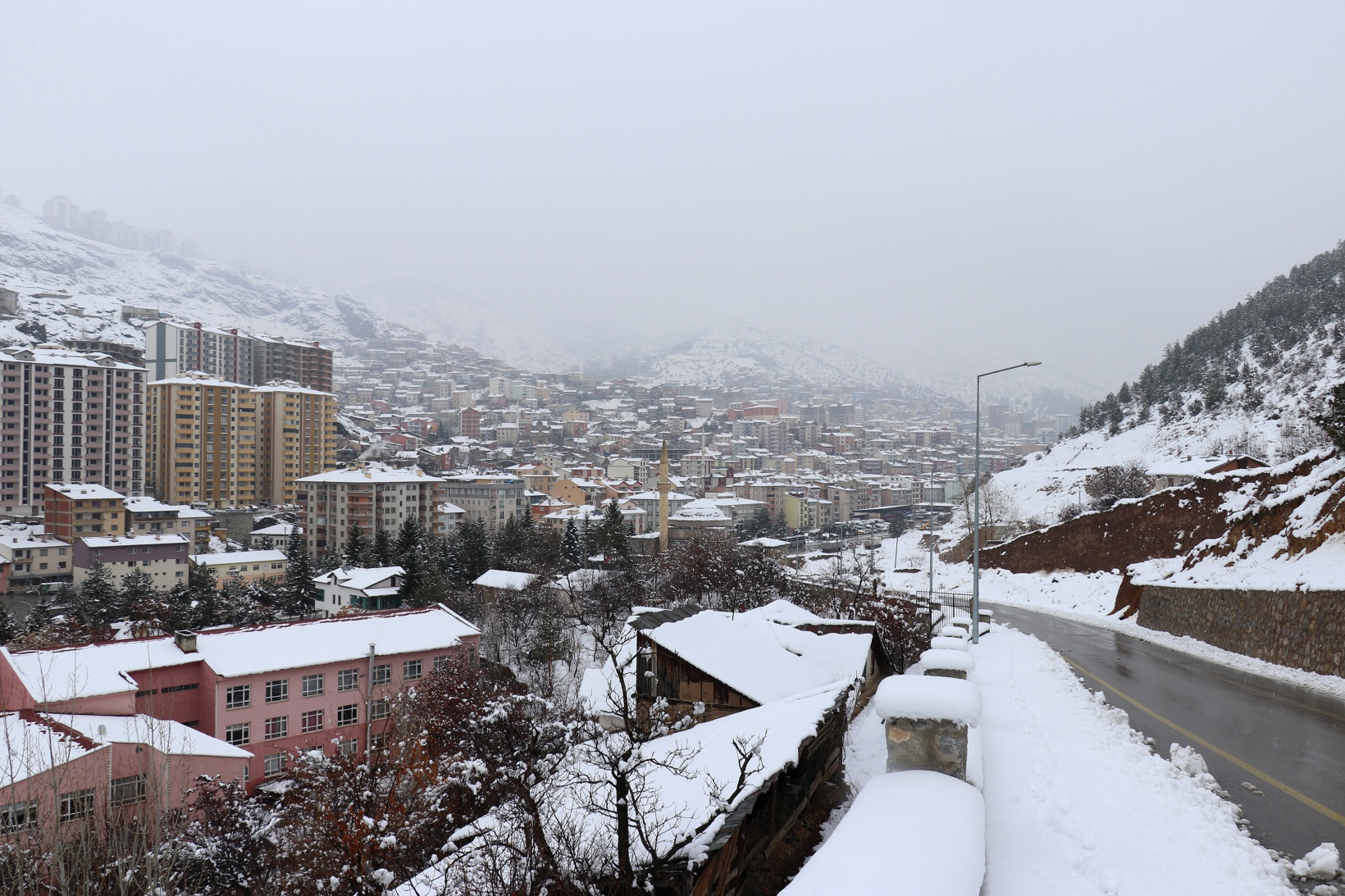 Gümüşhane’de kar kalınlığı 14 santimetreye ulaştı 7