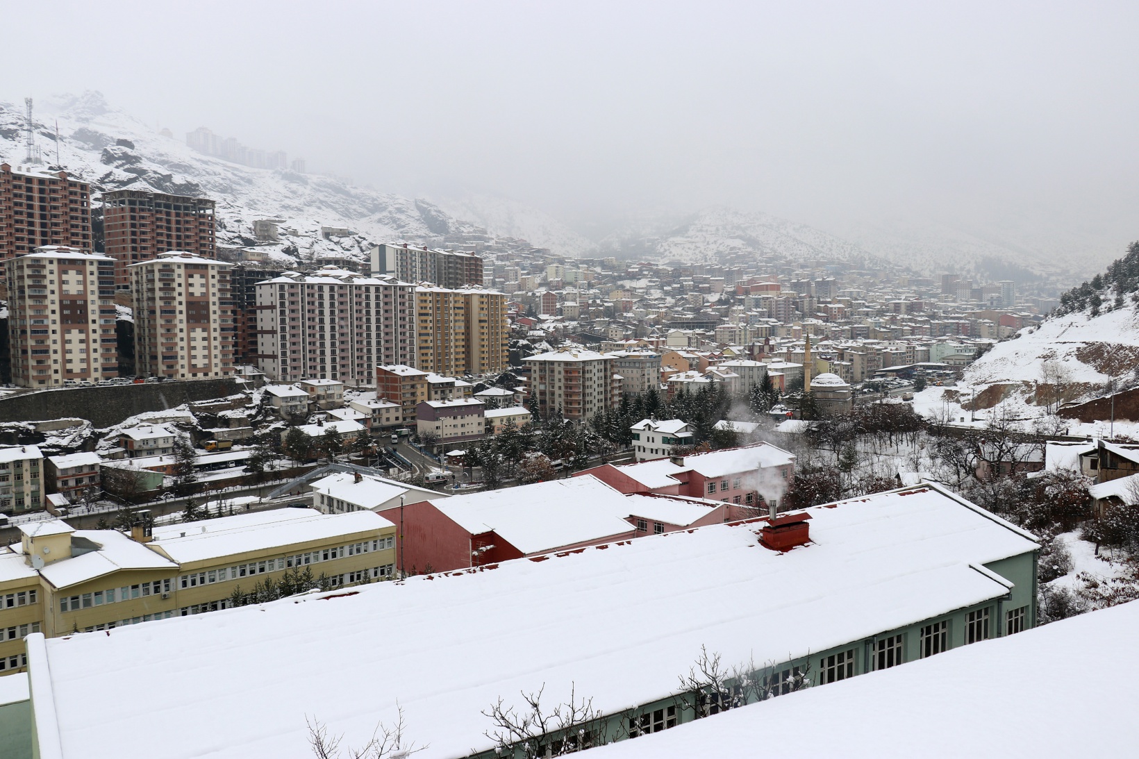 Gümüşhane’de kar kalınlığı 14 santimetreye ulaştı 9