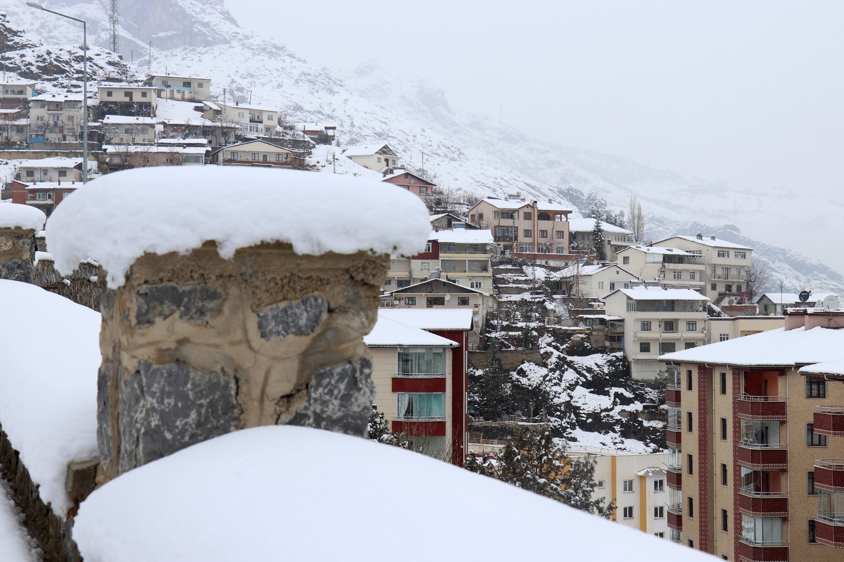 Gümüşhane’de kar kalınlığı 14 santimetreye ulaştı 11