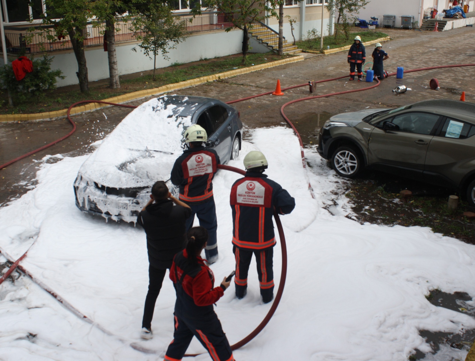 Kürtün MYO’da sivil savunma ve yangın tatbikatı 7