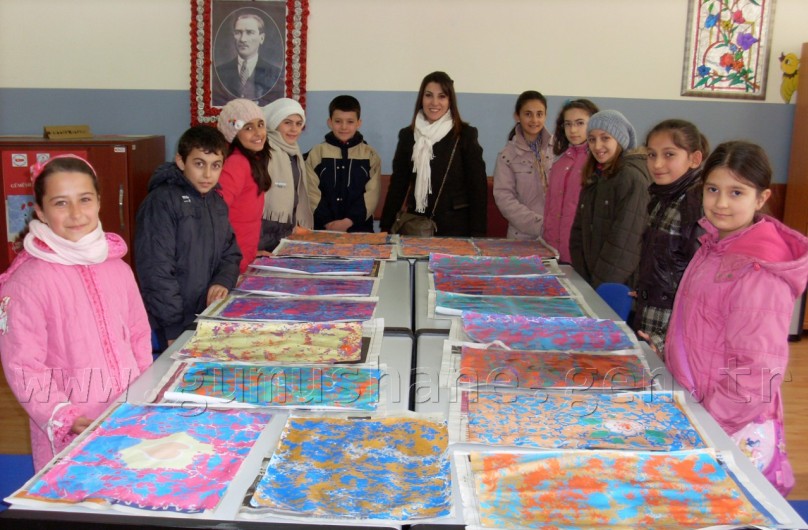 Gümüşhane'de Öğrencilere Ebru ve Keman Kursu 4