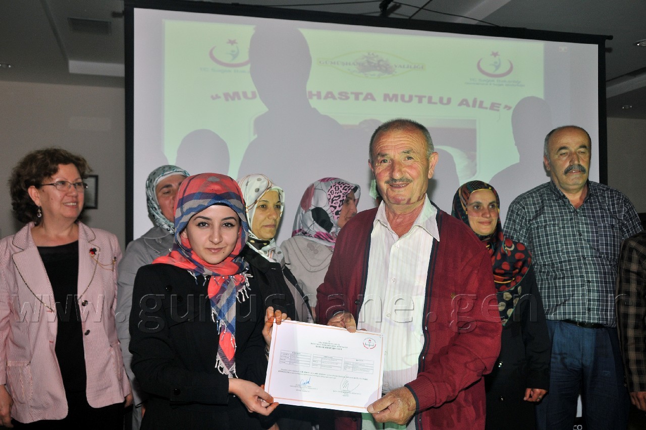 Gümüşhane'de Mutlu Hasta, Mutlu Aile Projesi Sertifika Töreni Yapıldı 17