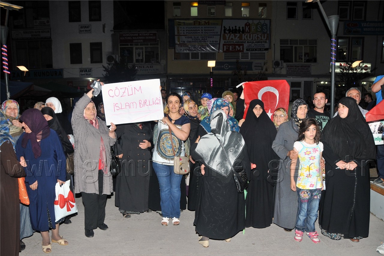 Gümüşhane İsrail'i Lanetledi 3