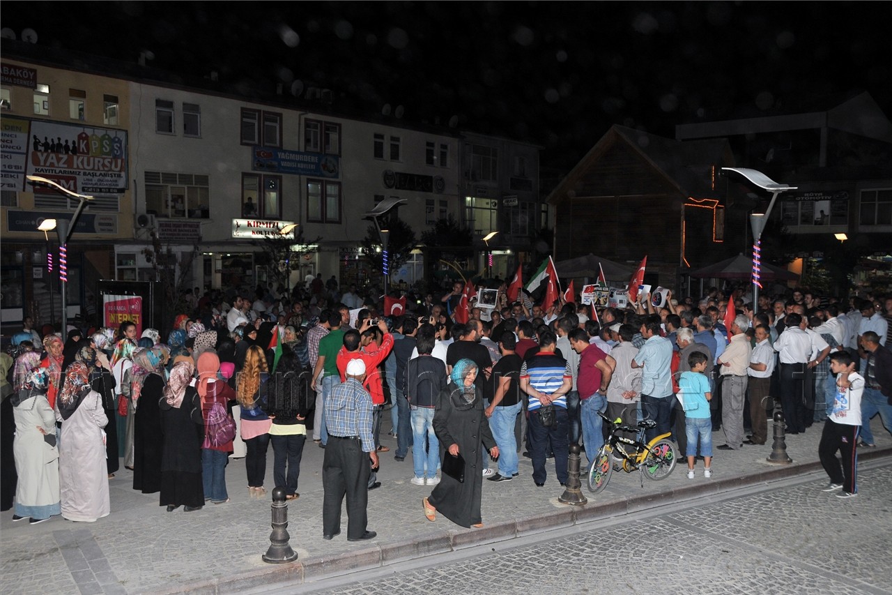 Gümüşhane İsrail'i Lanetledi 5