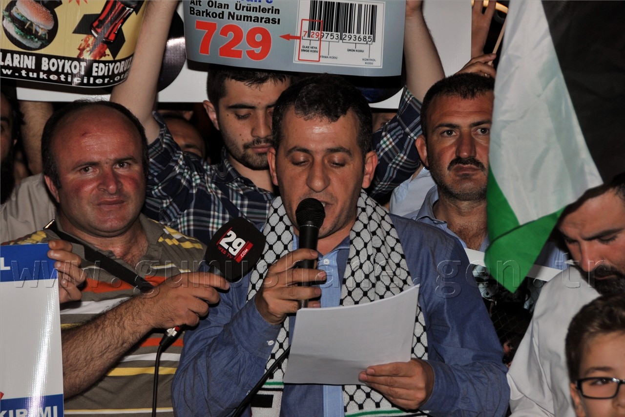 Gümüşhane İsrail'i Lanetledi 7