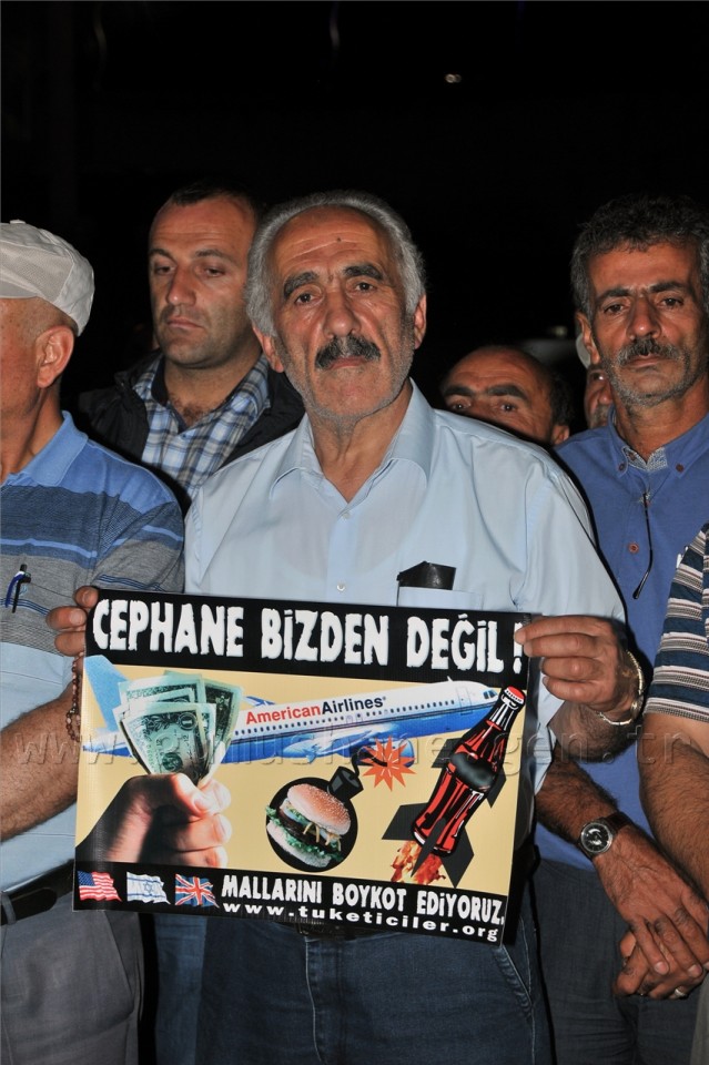 Gümüşhane İsrail'i Lanetledi 8