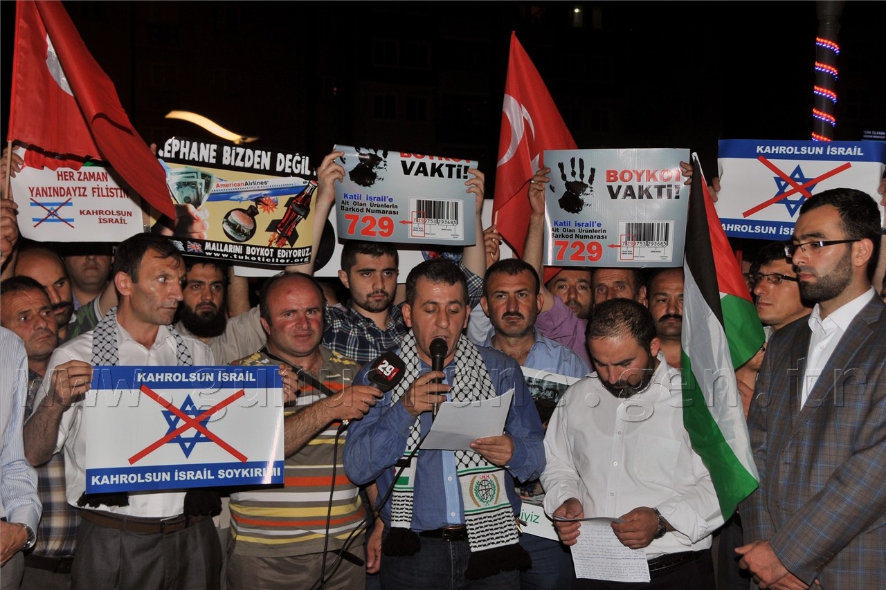 Gümüşhane İsrail'i Lanetledi 10