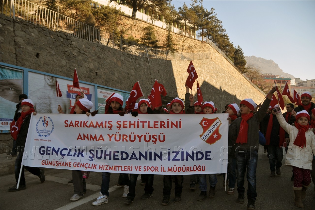 Gümüşhane Sarıkamış Şehitleri İçin Yürüdü 5