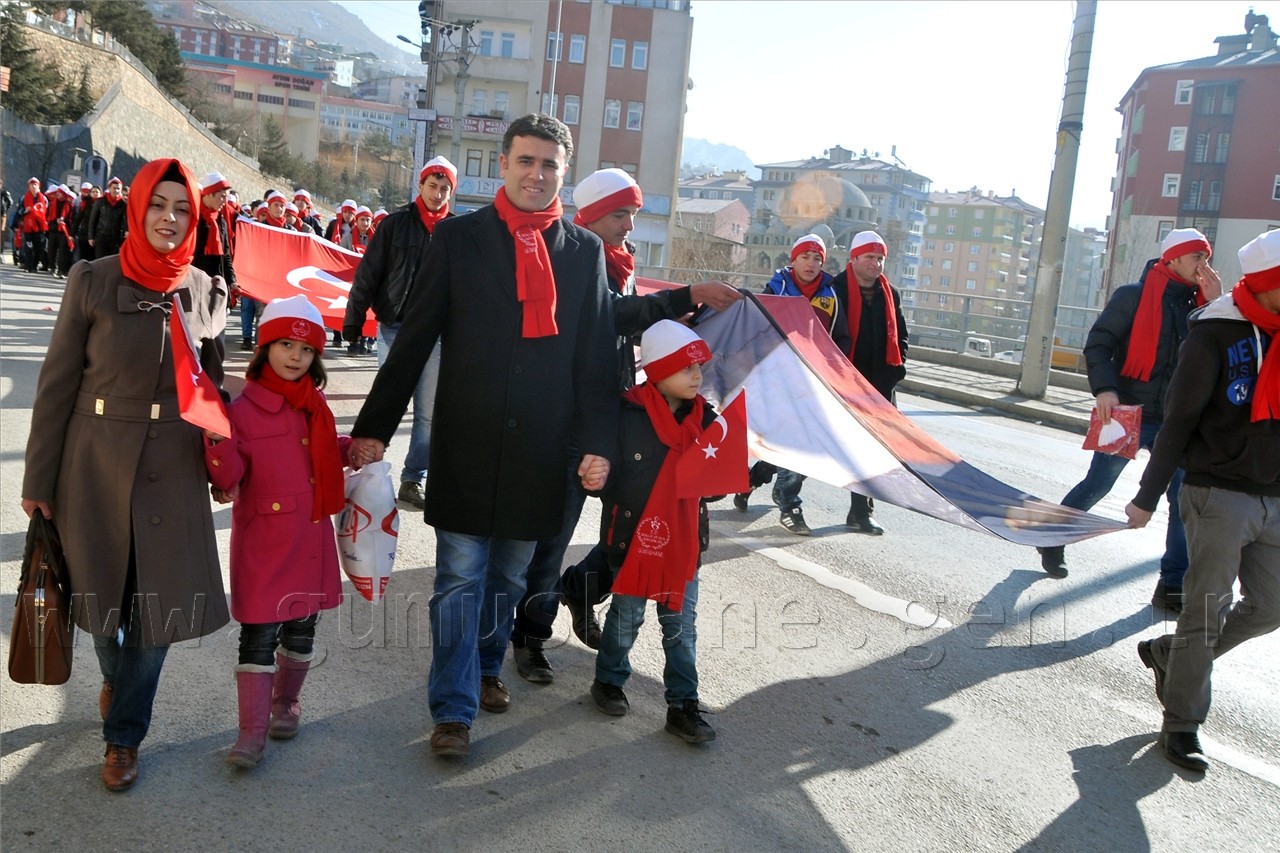 Gümüşhane Sarıkamış Şehitleri İçin Yürüdü 6