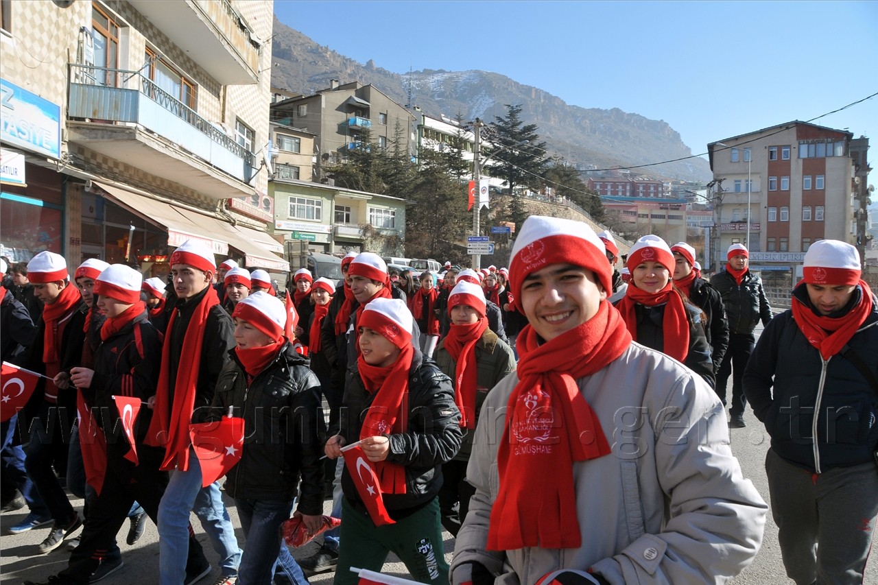 Gümüşhane Sarıkamış Şehitleri İçin Yürüdü 8