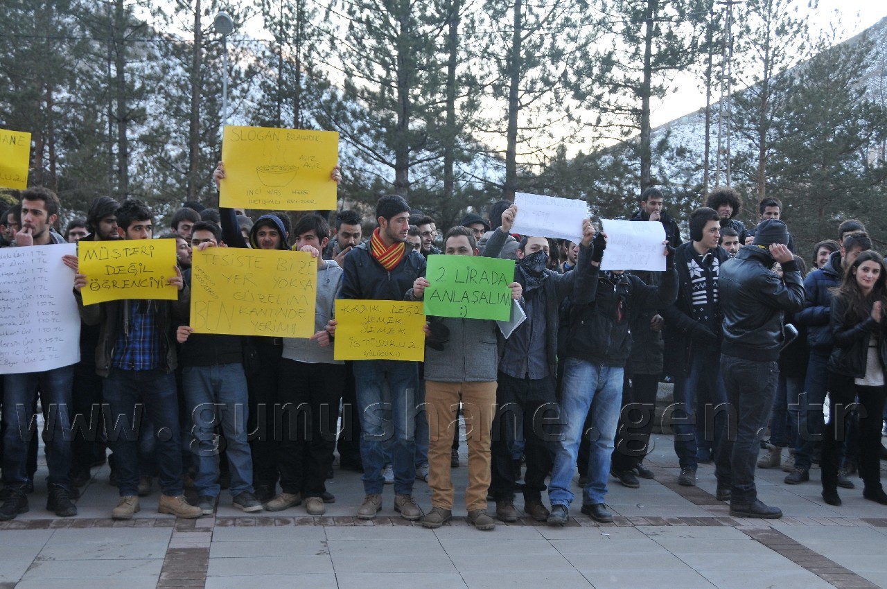 Gümüşhane Üniversitesinde Yemek Zammı Protestosu 7