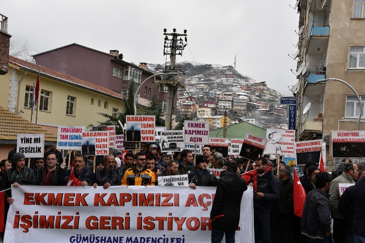 Gümüşhane’de Madencilerden Yürüyüş 3