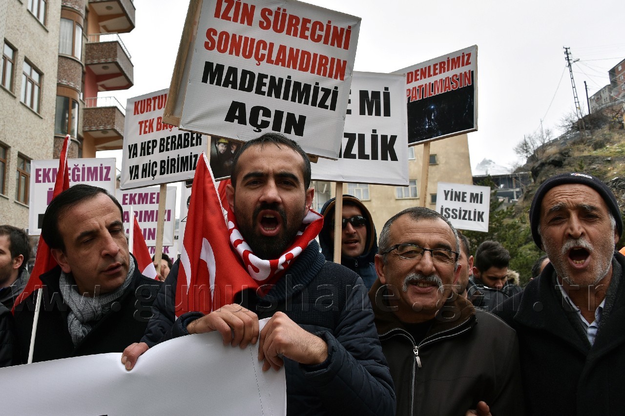 Gümüşhane’de Madencilerden Yürüyüş 4
