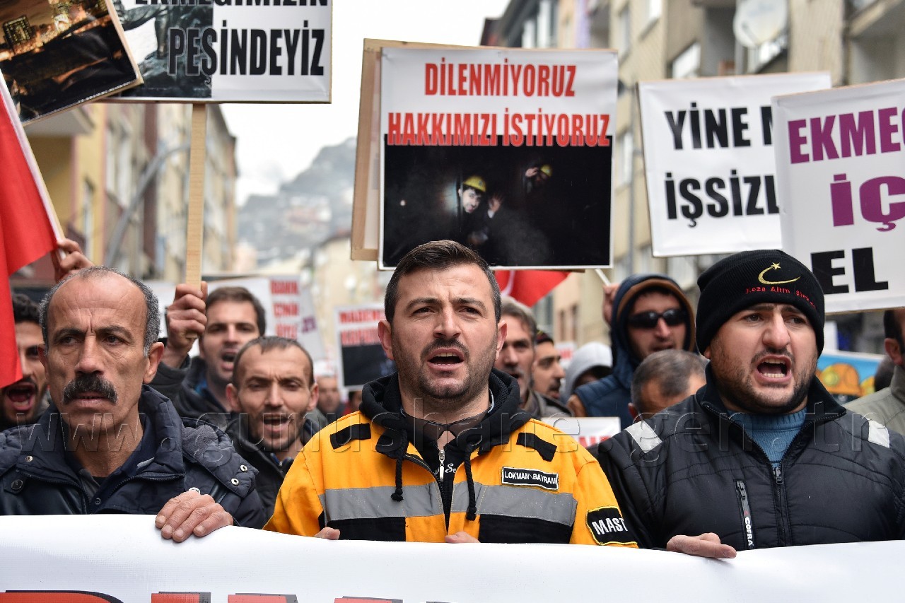 Gümüşhane’de Madencilerden Yürüyüş 5