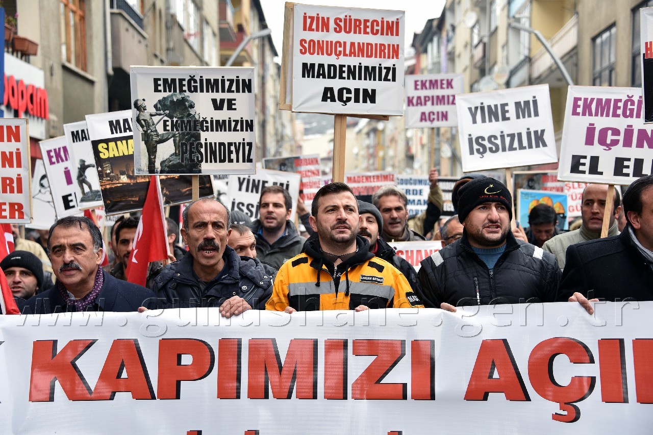 Gümüşhane’de Madencilerden Yürüyüş 6