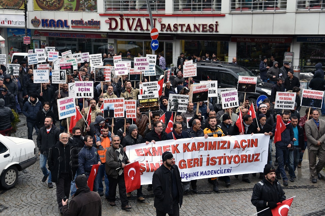 Gümüşhane’de Madencilerden Yürüyüş 7