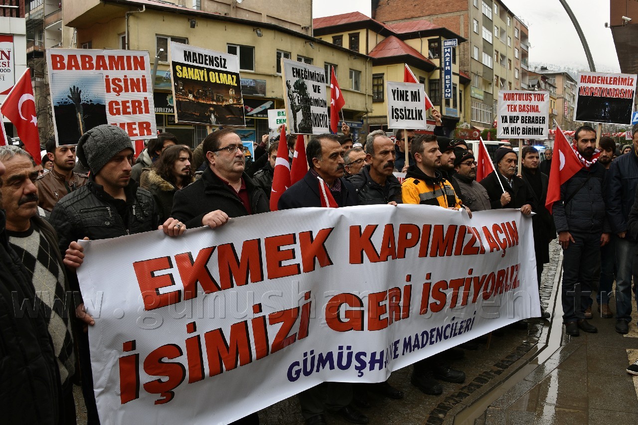 Gümüşhane’de Madencilerden Yürüyüş 9