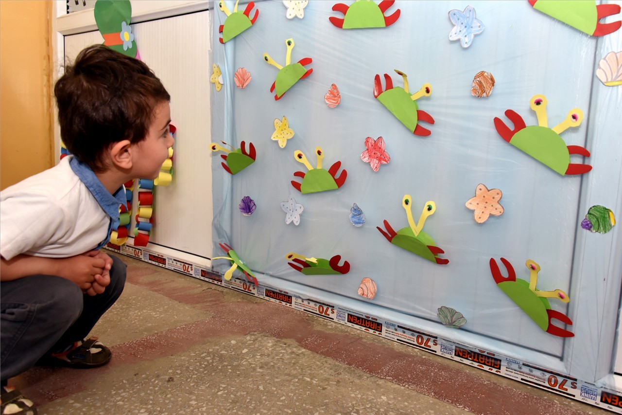 Minik öğrencilerden sergi 16