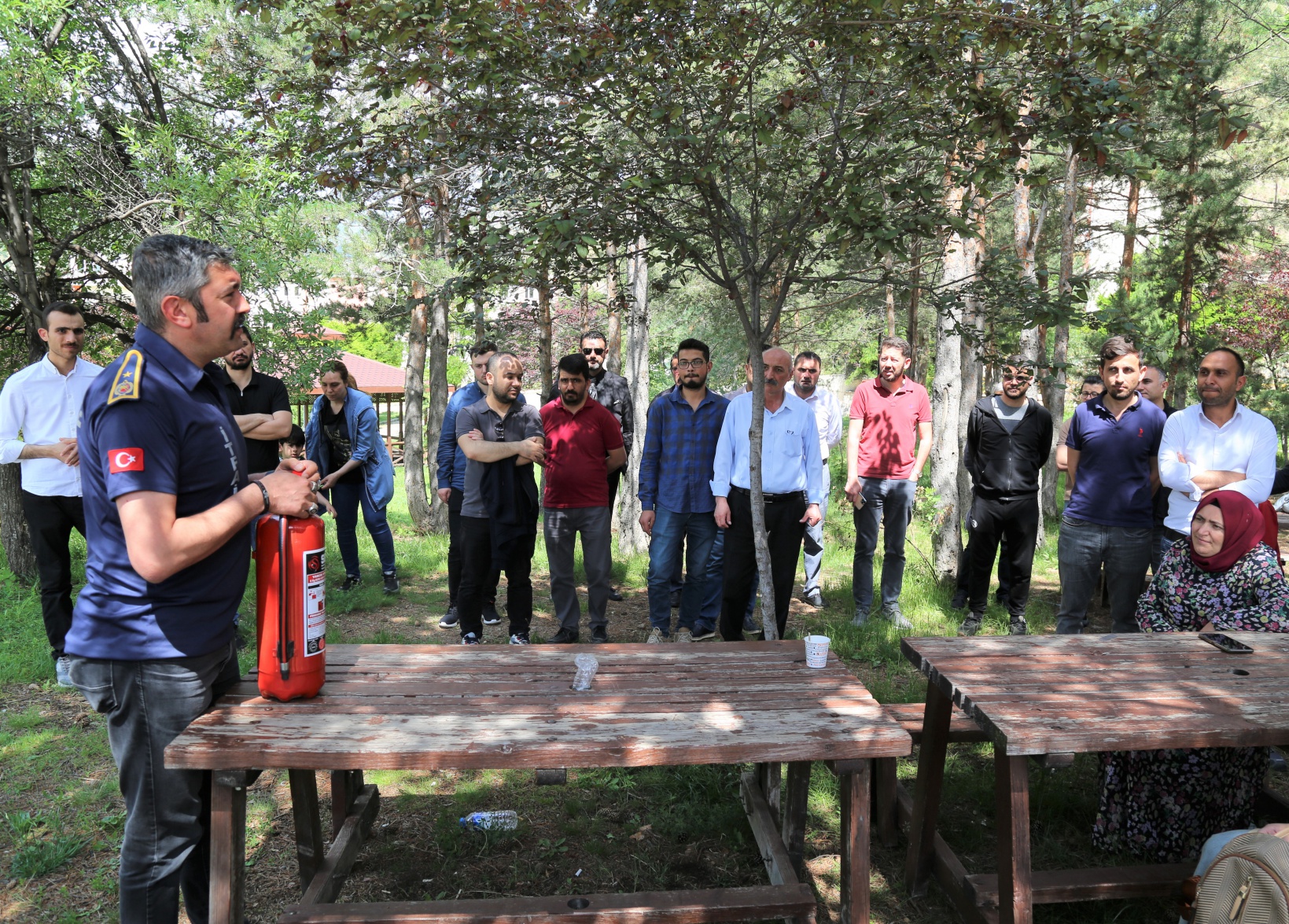 GÜ’de yangın söndürme tatbikatı gerçekleştirildi 8