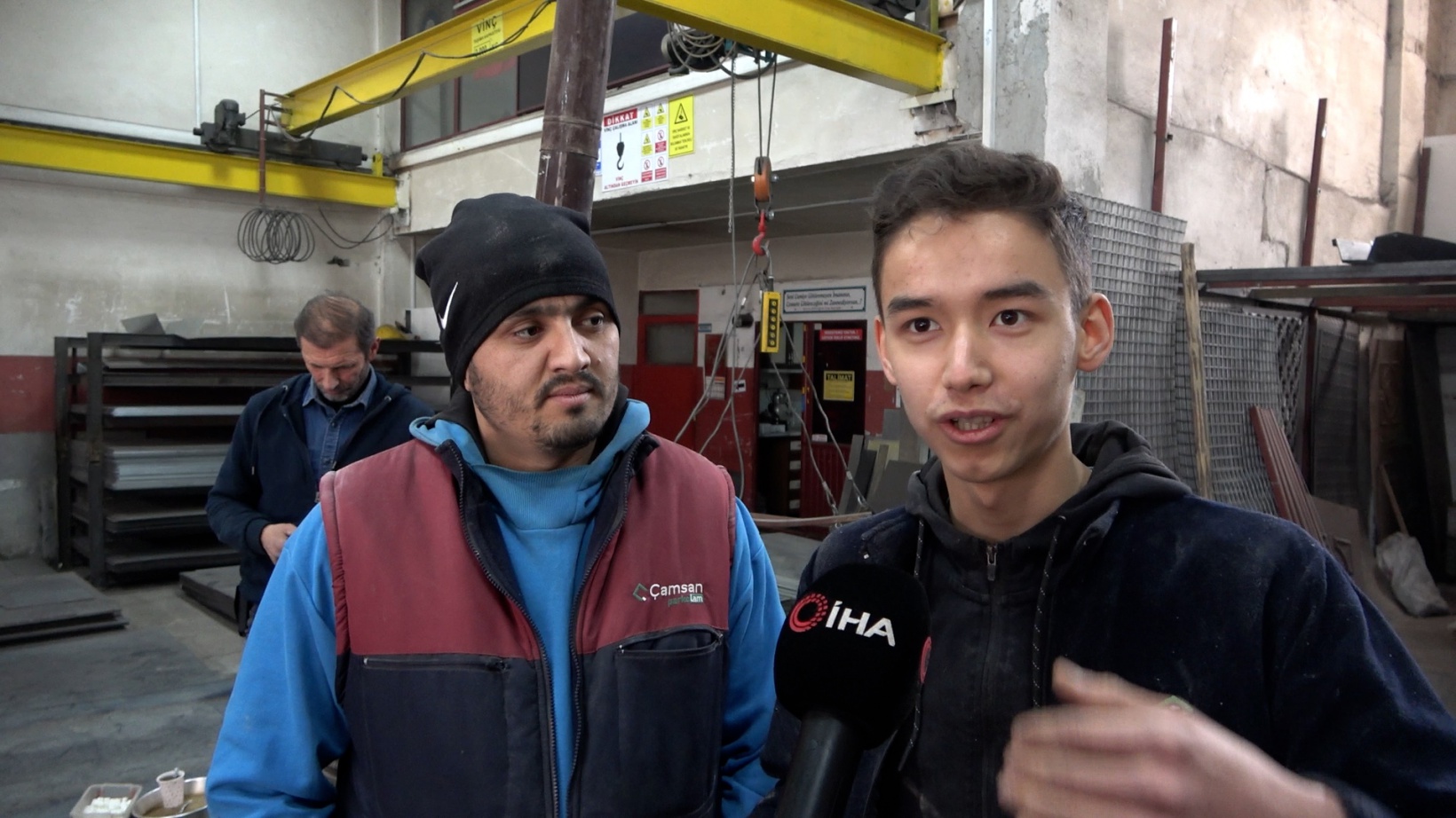 Alevler içinde kalan işçinin arkadaşları o anları anlattı 7