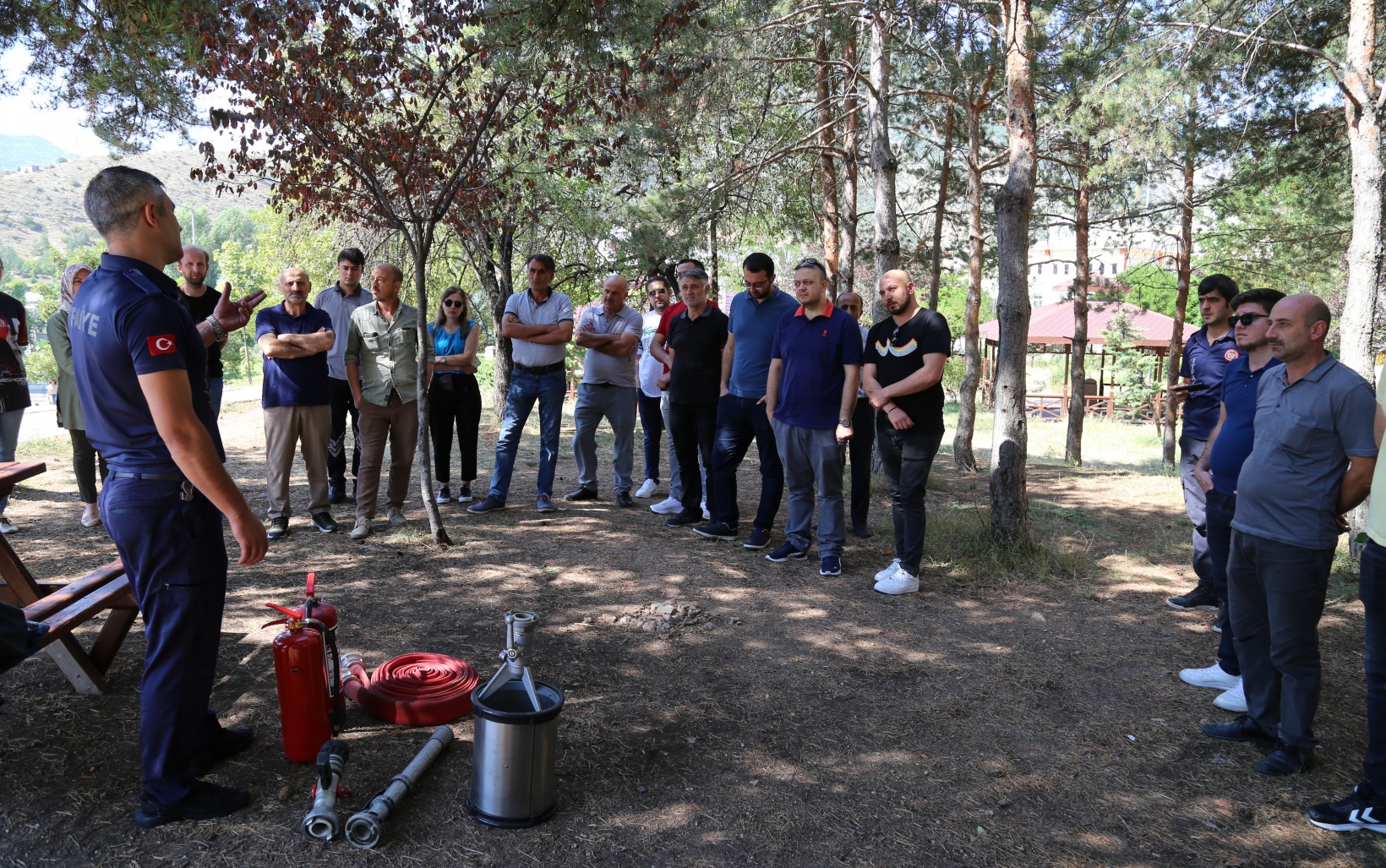 GÜ’de yangın söndürme tatbikatı yapıldı 5