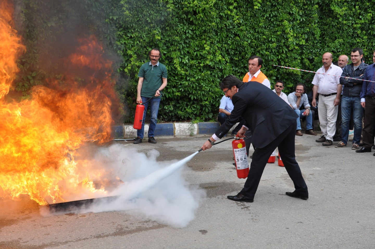 Milli Eğitim Müdürlüğünde yangın tatbikatı 7