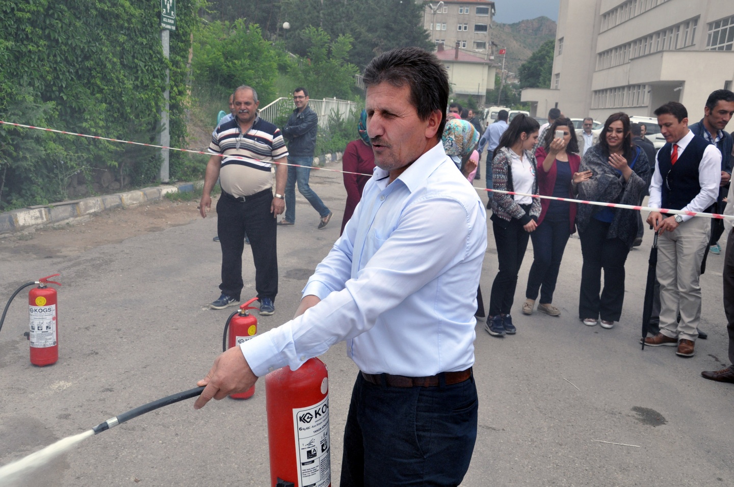 Milli Eğitim Müdürlüğünde yangın tatbikatı 5