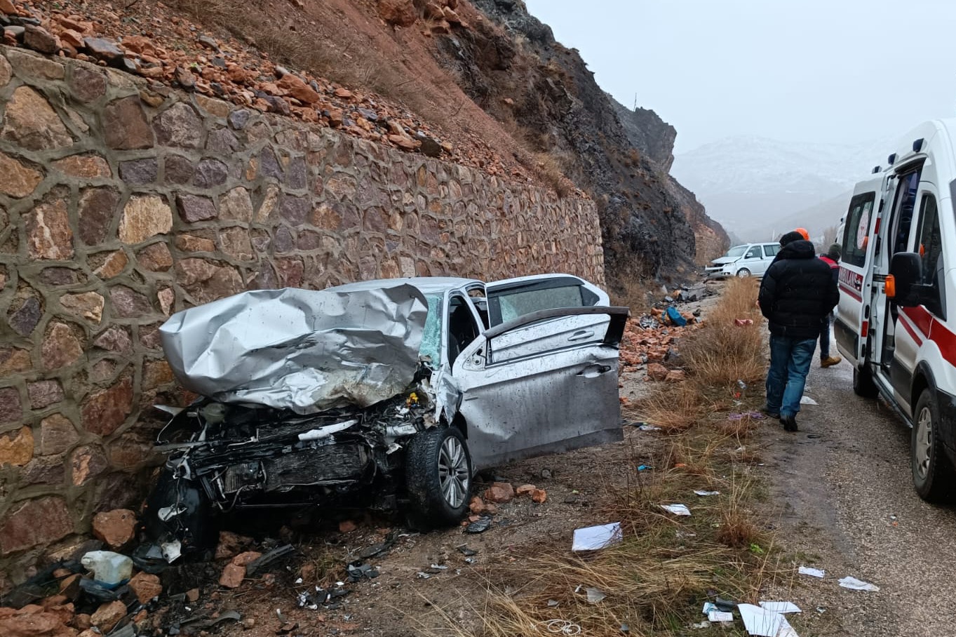 Gümüşhane’de trafik kazası: 2 yaralı 8