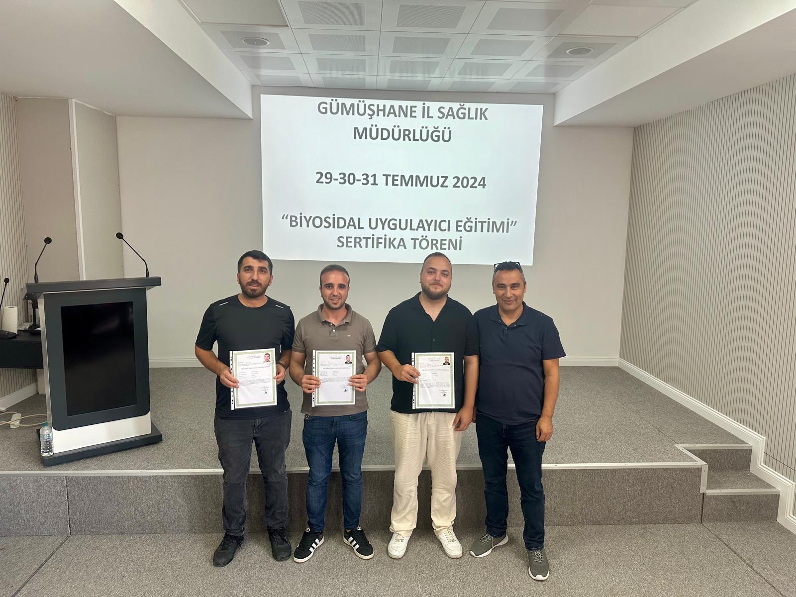 Gümüşhane’de Biyosidal Uygulayıcı Eğitimi verildi 4