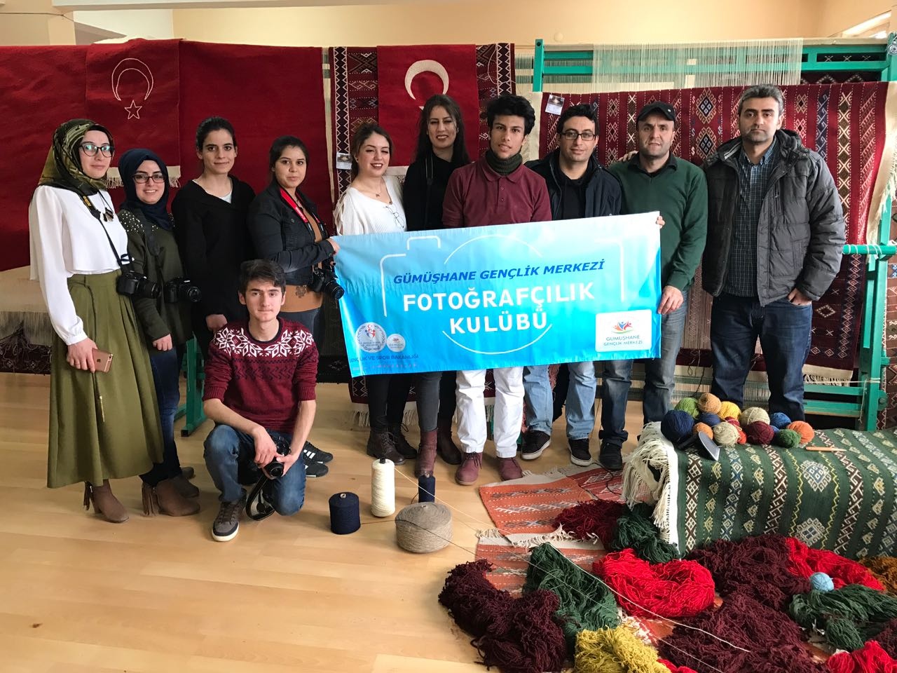 Genç Fotoğrafçılar Kelkit Zilli Kilim atölyesinde 1