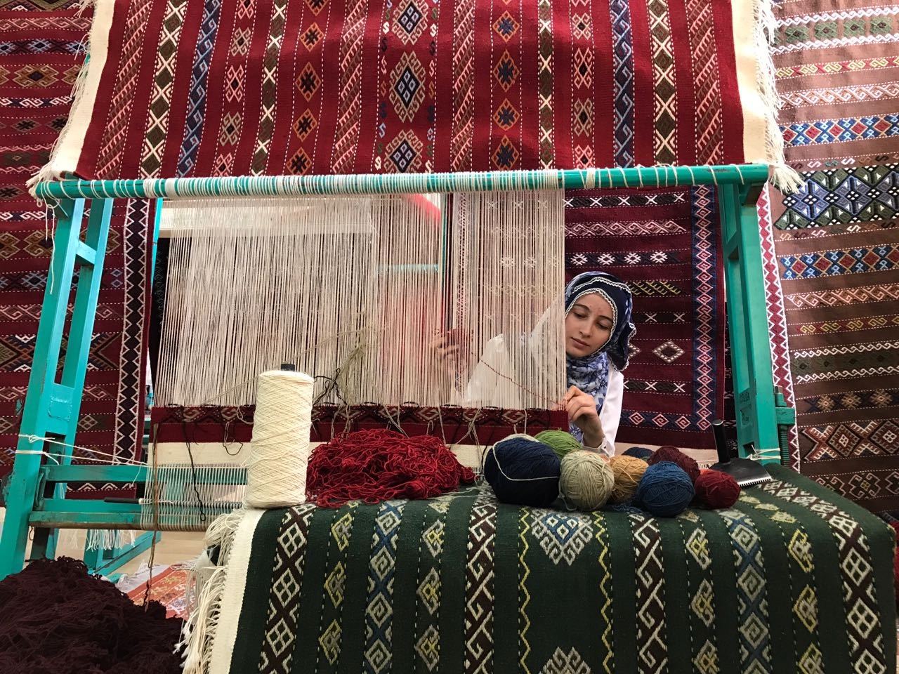 Genç Fotoğrafçılar Kelkit Zilli Kilim atölyesinde 3