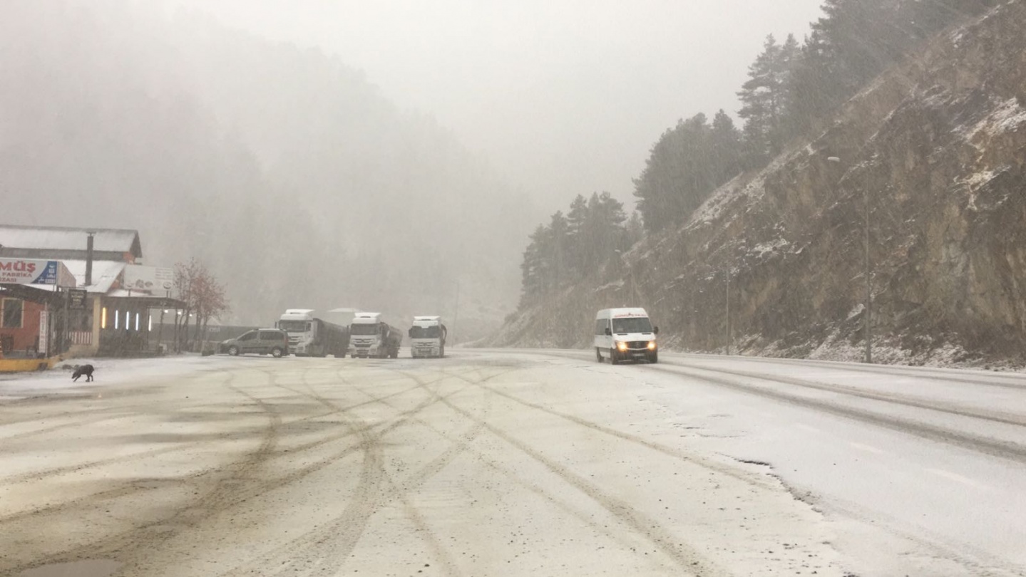 Zigana geçidi beyaza büründü 2