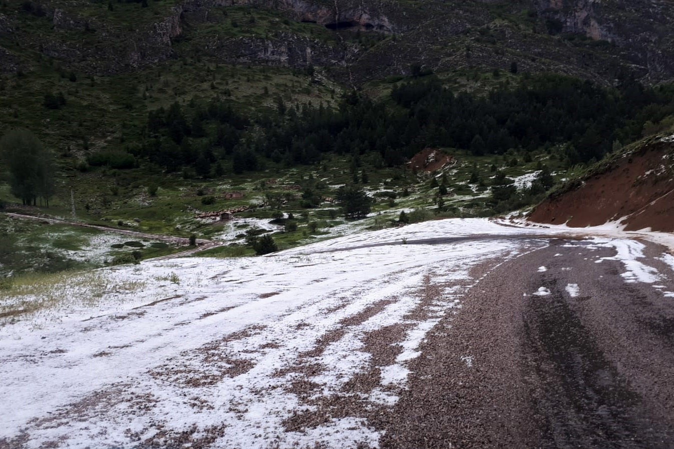 Gümüşhane’yi yağmur ve dolu vurdu 12