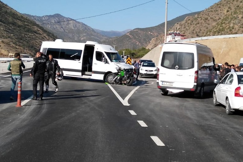 Gümüşhane’de trafik kazası: 1 yaralı  1