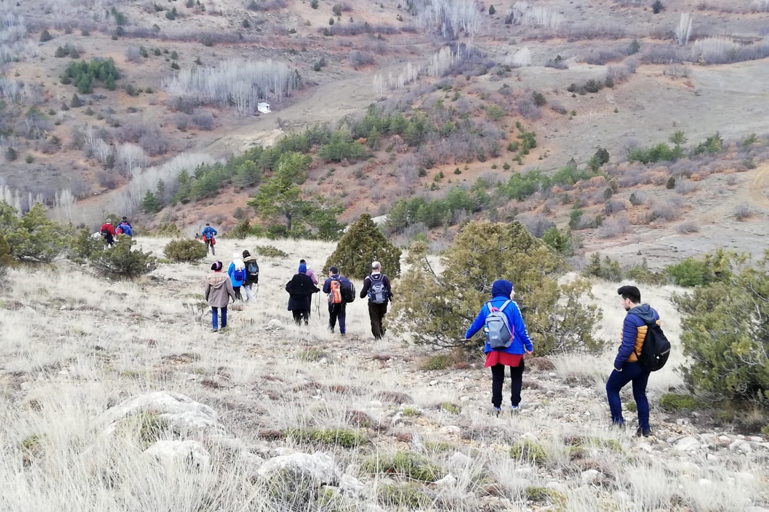 Gümüşhaneli dağcılar öğretmenler için yürüdü 15