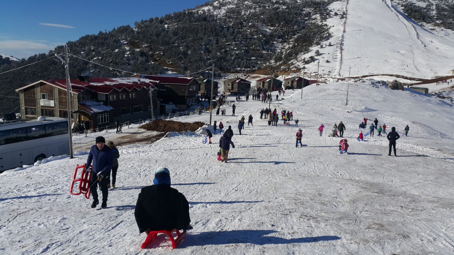 Zigana’da kızak keyfi hızlı başladı 2