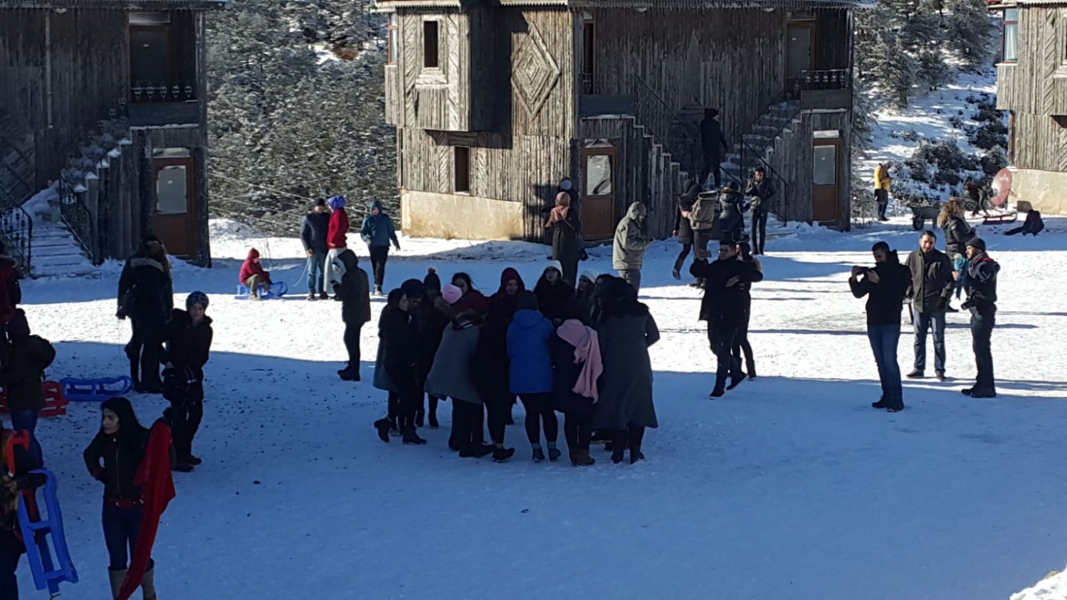 Zigana’da kızak keyfi hızlı başladı 1